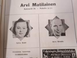 Punainen Mylly - Selvät sävelet -käsiohjelma Kevät 1953, teatteri- / kabaree-esitys