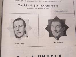 Punainen Mylly - Selvät sävelet -käsiohjelma Kevät 1953, teatteri- / kabaree-esitys