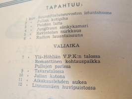 Punainen Mylly - Selvät sävelet -käsiohjelma Kevät 1953, teatteri- / kabaree-esitys