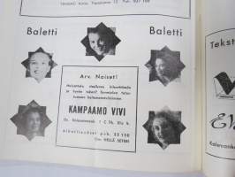 Punainen Mylly - Selvät sävelet -käsiohjelma Kevät 1953, teatteri- / kabaree-esitys