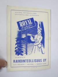Punainen Mylly - Selvät sävelet -käsiohjelma Kevät 1953, teatteri- / kabaree-esitys