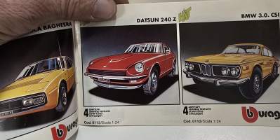 Burago 1977/2 pienoismalli esite