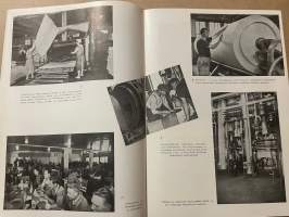 Me kaikki A. Ahlström Osakeyhtiön henkilökuntalehti 1956 nr 3, Varkauden tehtaat, Karhulan lasitehtaalla