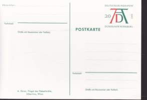 2 kpl erikois/ensipäivä(leima)kortti – Saksa 21.5.1971.  – 500 Gebursttag Albrecht Dürers. Ensipäiväleimalla ja ilman.