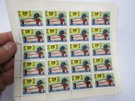 OKO - Osuuskassat 20 mk Heinäsorsa -säästömerkkiarkki