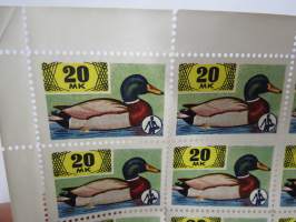 OKO - Osuuskassat 20 mk Heinäsorsa -säästömerkkiarkki