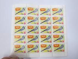 OKO - Osuuskassat 100 mk Talitiainen -säästömerkkiarkki