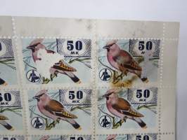 OKO - Osuuskassat 50 mk Tilhi -säästömerkkiarkki