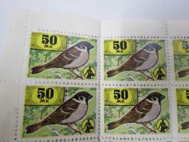 OKO - Osuuskassat 50 mk Lintu -säästömerkkiarkki