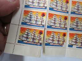 OKO - Osuuskassat 50 mk Purjelaiva -säästömerkkiarkki