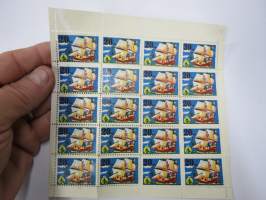 OKO - Osuuskassat 20 mk Purjelaiva -säästömerkkiarkki