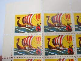 OKO - Osuuskassat 10 mk Viikinkilaiva -säästömerkkiarkki