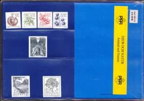 Postimerkkipaketti Ruotsi - Swedish Stamps - Art in Miniature. Ruotsin Postin presentsats 1051.01 vuodelta 1984 ** postituore. 9 kpl + vihko 10kpl= 19 kpl. MINT!