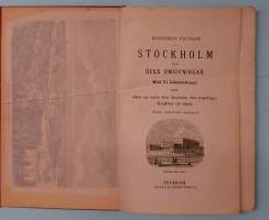 Illustrerad Vägvisare i Stockholm och dess omgifningar. ( Matkaoppaat, Tukholma, 1800-luku, keräily, harvinainen )