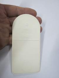 Heiniö Oy - Vaasa -hintalappu / tuotetietolappu, merkin valmistaja Herman Mattsson Korkokuvapaino &amp; Pussitehdas, Vaasa