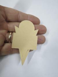 Nokia S.G.T. Oy -hintalappu / tuotetietolappu, merkin valmistaja Herman Mattsson Korkokuvapaino &amp; Pussitehdas, Vaasa