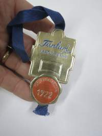 Tunturi - Laatumerkki - Turun Pyöräkellari 1922 -hintalappu / tuotetietolappu, merkin valmistaja Herman Mattsson Korkokuvapaino &amp; Pussitehdas, Vaasa