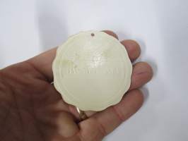 Tricoline -hintalappu / tuotetietolappu, merkin valmistaja Herman Mattsson Korkokuvapaino &amp; Pussitehdas, Vaasa