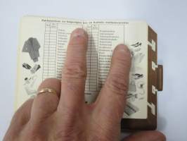 Postisäästöpankki - Matkaa varten muistettavaa -matkalaukun muotoinen "muistikirjanen" ennen matkaa ja matkalla ollessa huomioonotettavista asioista