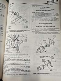 JEEP wagoneer, commando ja cherokee  1984-91 korjaus kirja