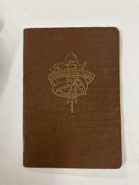 Tolkis FBK Medlemsbok Birger Stenström, boken utgiven 1934 -Tolkkinen Vapaapalokunta, jäsenkirja