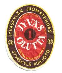 Jyväs I olutta  -  olutetiketti