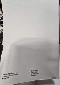 Hanomag pakettiauto myyntiesite. 1969