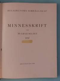 Helsingfors Simsällskap Minnesskrift vid 50-årsjubiléet 1937. ( Seurahistoriikki )