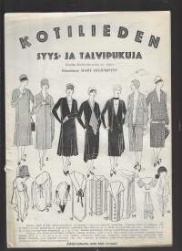 Kotilieden syys- ja talvipukuja - Kotilieden liite nr 20 1926