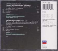 CD - Olli Mustonen, Deutsche Kammerphilharmonie, Jukka-Pekka Saraste  - Beethoven Piano Concerto, Bach Concerto BWV 1054, 1994.