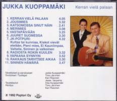 CD - Jukka Kuoppamäki - Kerran vielä palaan, 1992. (Rock, Pop, Folk, World, &amp; Country,  iskelmä). AXRCD  1115