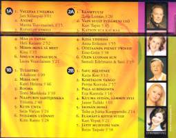 2 C-kasettia (boksi) - Vain sulle sydämeni lyö + 24 muuta toiveiskelmää, 1999. Alkuperäiset esittäjät. Toiveiskelmä -sarjaa.  LF9V99001VV2