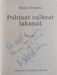 Puhtaat valkeat lakanat (signeerattu, tekijän omiste)