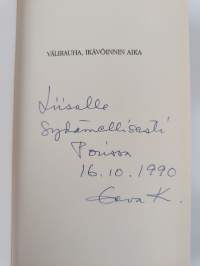 Välirauha, ikävöinnin aika (signeerattu, tekijän omiste)