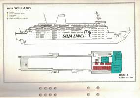Silja Line : Cabin plan m/s Wellamo