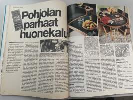 Avotakka 1972 nr 9, Simo Lampisen kotona, Perttu Mentulan mökki Savitaipaleella, Pohjolan parhaat huonekalut
