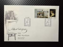 1.3.1995 FDC -kirje / ensipäivänkuori Albert Edelfelt