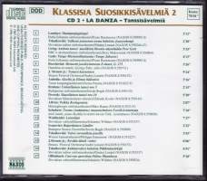 Klassisia suosikkisävelmiä 2 - La Danza - Tanssisäveliä, 1996. Naxos 8.551033. CD 3. (klassinen, taidemusiikki)