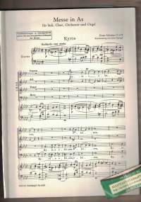 Messe As-dur, Klavierauszug