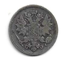 25 penniä  1897 hopeaa