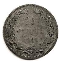 25 penniä  1899  hopeaa