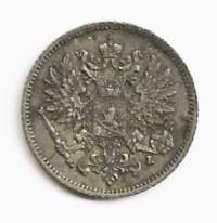 25 penniä  1910 hopeaa