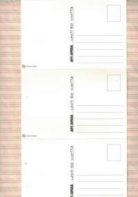 3 kpl Aku Ankka 50-vuotta postikortti (2001)