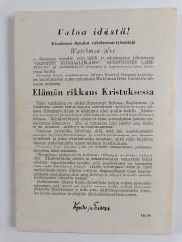 Elämän rikkaus Kristuksessa