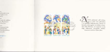 Filatelia - Ruotsi, 1988. Joulukortti Julpost 1988 - Leima PFA Sextio År/ 1928-1988/ Kista 29.11.88