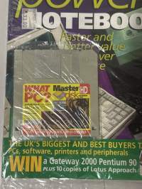 What PC? Power notebooks 1994 september  alkuperäispakkaus, disketti mukana