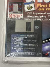 Personal computer world 1994 September   alkuperäispakkaus, disketti mukana