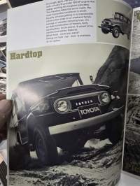 Toyota Land cruiser  Hardtop,  Vinyl top, Pickup ja Stadion Wagon  1969 myyntiesite.