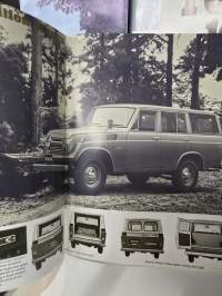 Toyota Land cruiser  Hardtop,  Vinyl top, Pickup ja Stadion Wagon  1969 myyntiesite.