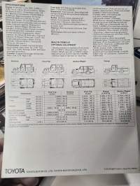 Toyota Land cruiser  Hardtop,  Vinyl top, Pickup ja Stadion Wagon  1969 myyntiesite.